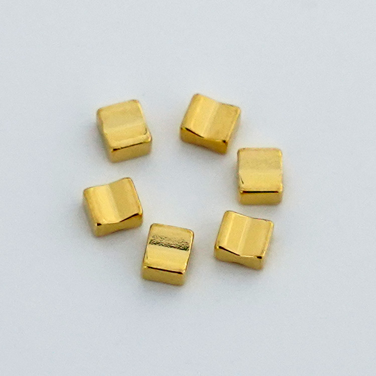 Gold-plated copper block
